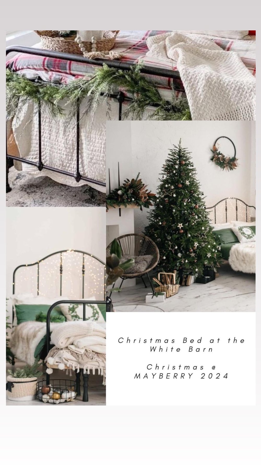 Image of Christmas Bed at Mayberry Farms