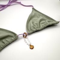 Image 1 of Clear Quartz Shell Bikini Charm