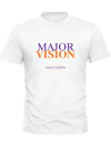 WHITE UNISEX TEE (PURPLE & ORANGE)