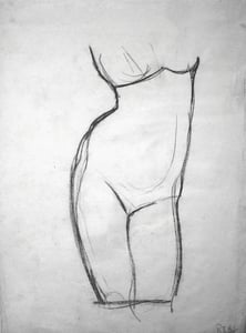 Image of Female Figure Study giclee print