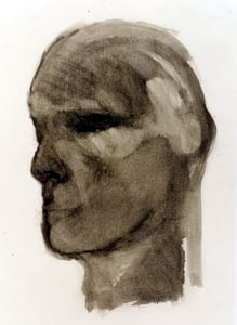 Image of Large Head Study giclee print