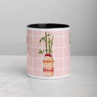 Image 4 of Yakult and flower illstruations Mug with Color Inside