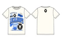 LocalHoops Built Local Tee- Ivory White/Royal Blue