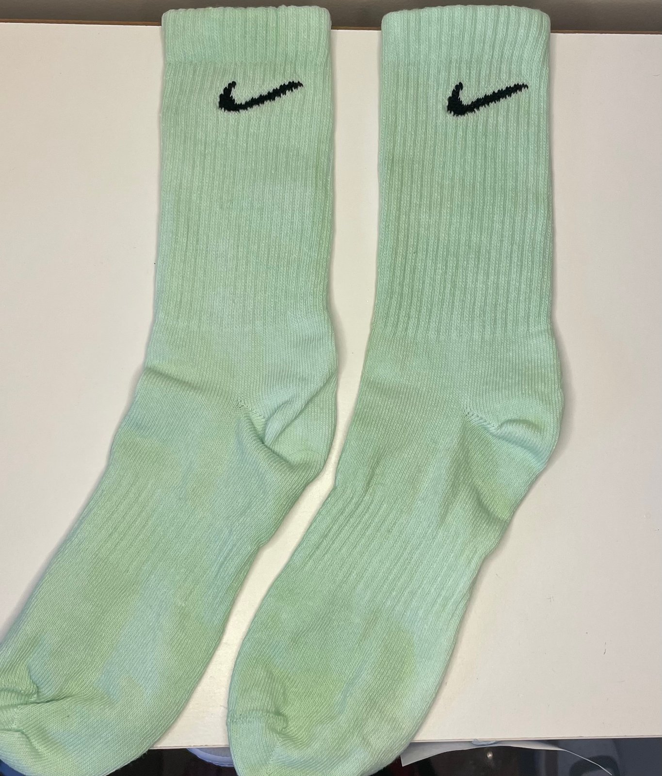 sage green nike socks