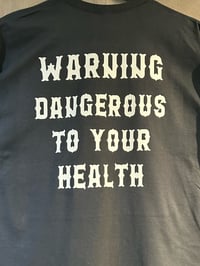 Image 4 of WL Warning Tee Black sizes Small thru 5X