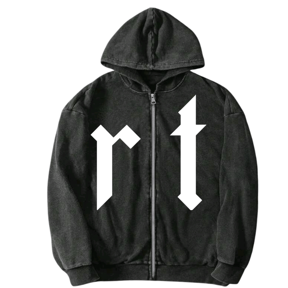 Image of Classic Red Tears Letterman Hoodie