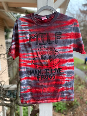 Image of MILF Man I Love Frogs Tie Dye Shirt Size Small 