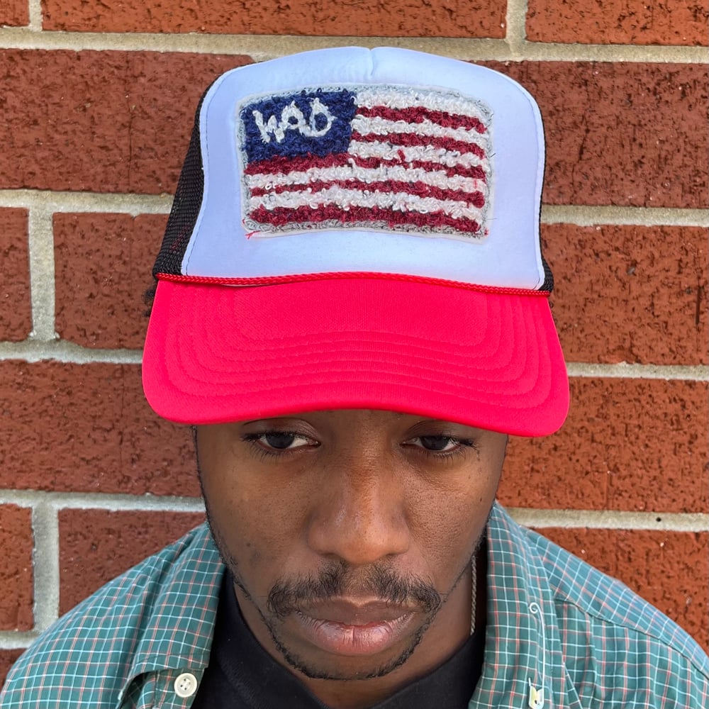 Image of Chainstitch Patch Trucker Hat "FLAG"