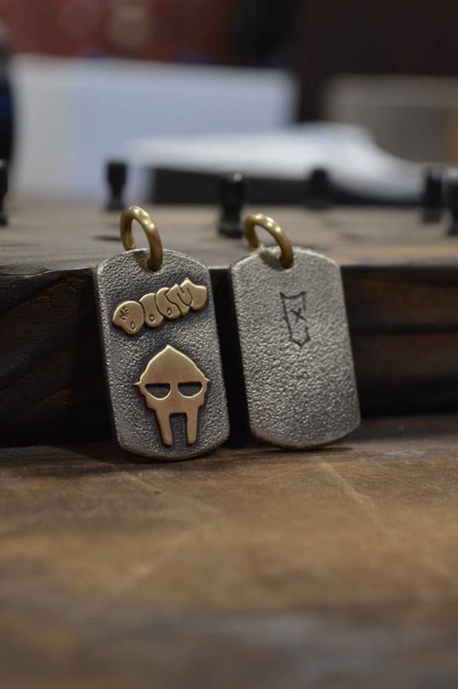 MF DOOM dog tag
