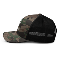 Image 5 of Skull Camouflage trucker hat