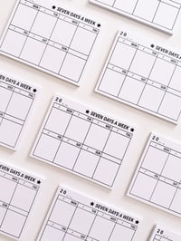 Image 1 of Seven Weekly Planner Memo Pad