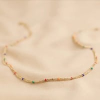 Image 3 of Lisa Angel Rainbow Enamel Layered Necklace
