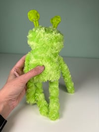 Image 4 of Soft Weighted Nervous Alien - Lime Green