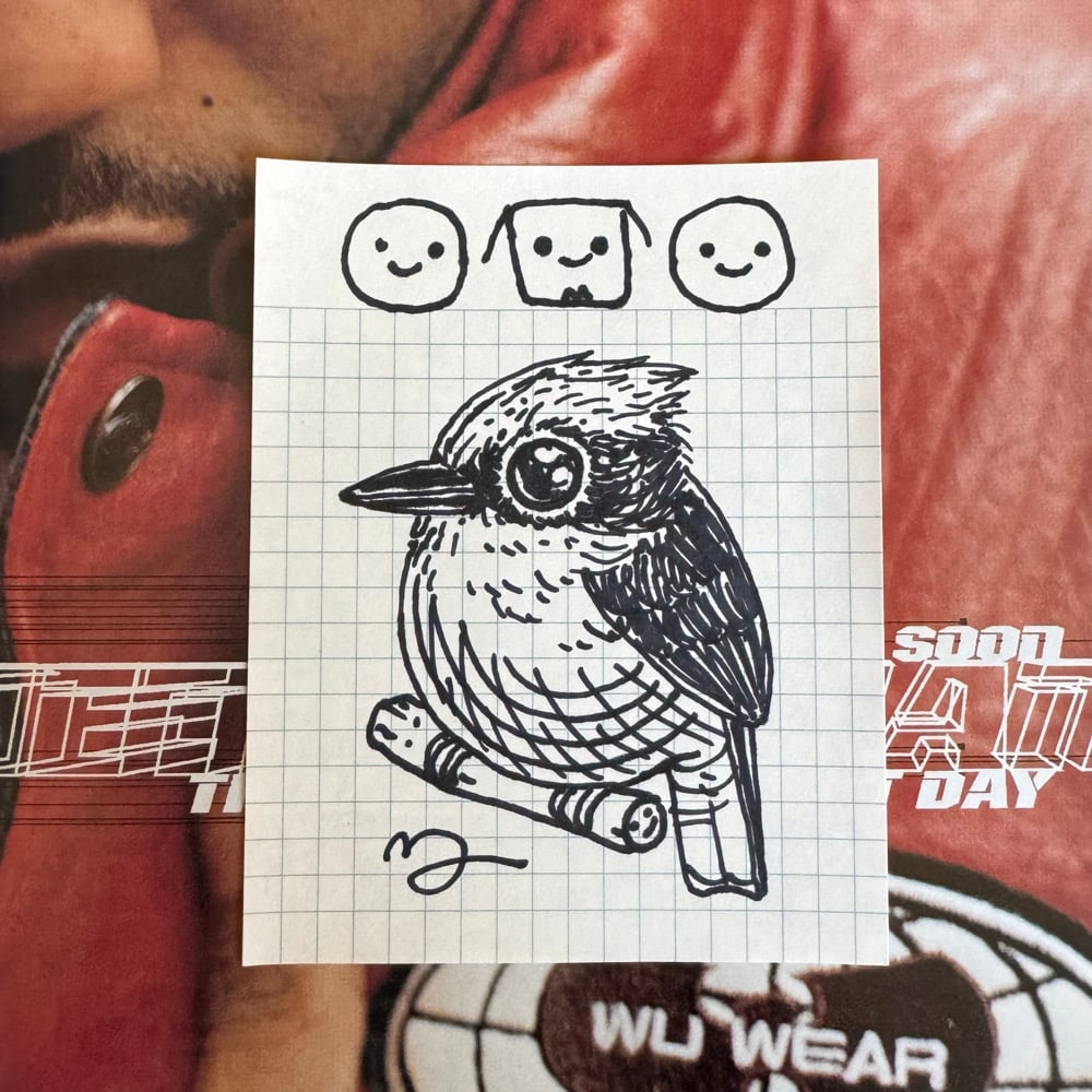 Image of Fat Bird Sharpie Sketch #247