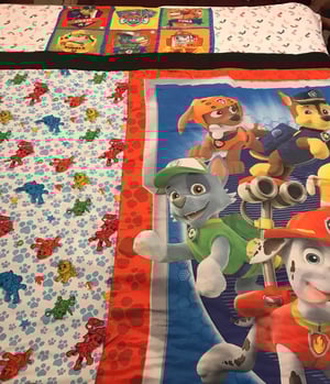 Image of Lap Throw Memory Quilt/Blanket( your loved ones clothing or from keepsake clothing)