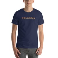 Image 2 of POLLOCKS splashy paint in text Unisex t-shirt copy