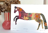 Image 2 of Domingo , a russet and stone monoprinted horse