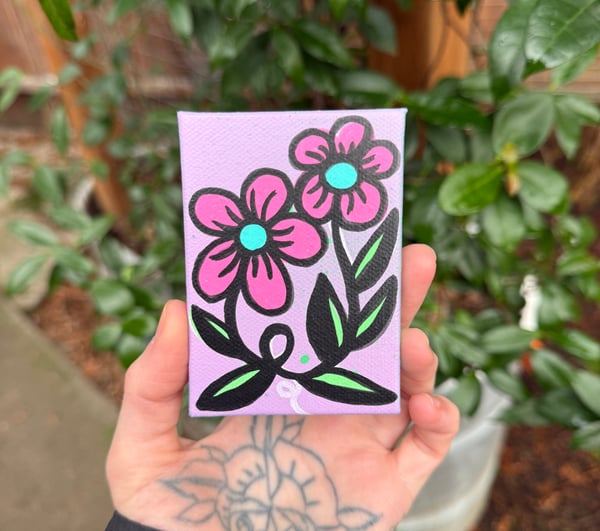 Image of Mini Flower Painting #2