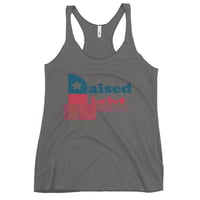 Image 4 of Raised Right Republican Patriotic Women's Racerback Tank