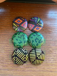 Too So Dope Button Earring Set