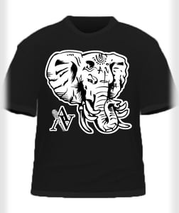 Image of Elephant Black T-Shirt