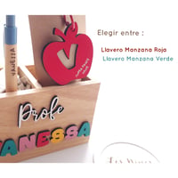 Image 4 of ​Escritorio Cubo Doble Color | Regalo Profe Personalizado