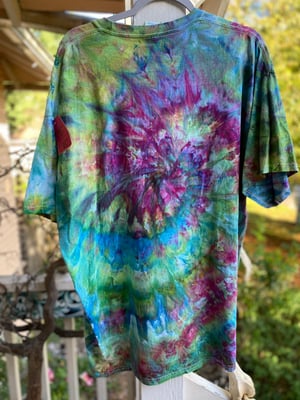 Image of 2XL Godzilla Be Gay Do Crime Tie Dye Shirt 2