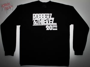 Image of Classic black Robberz X Thievez crewneck