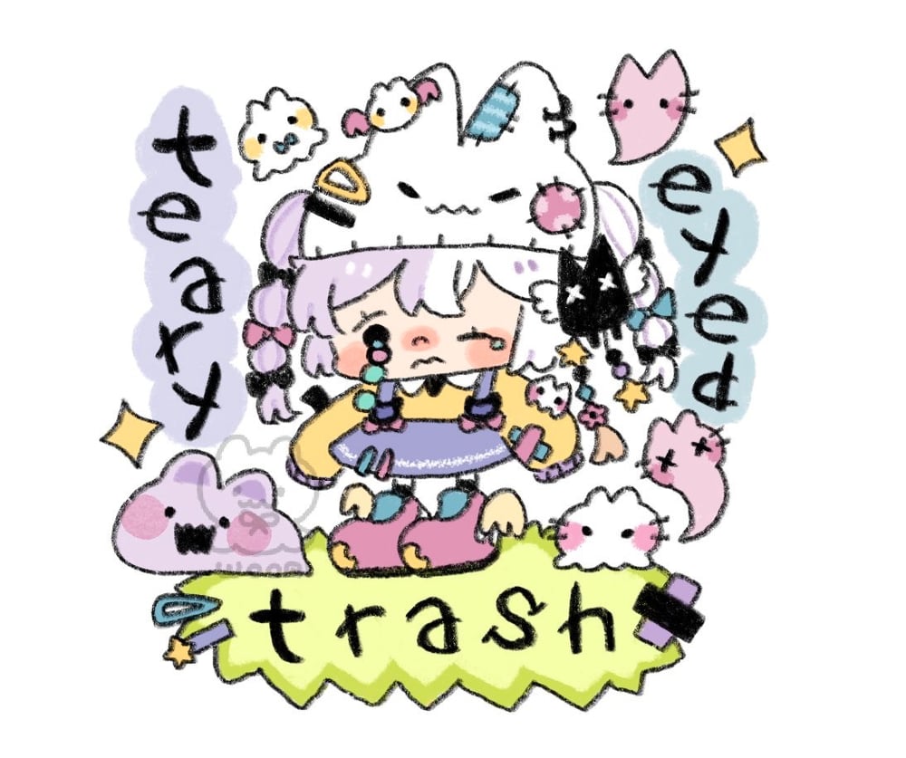 Teary Eyed Trash - Stickers