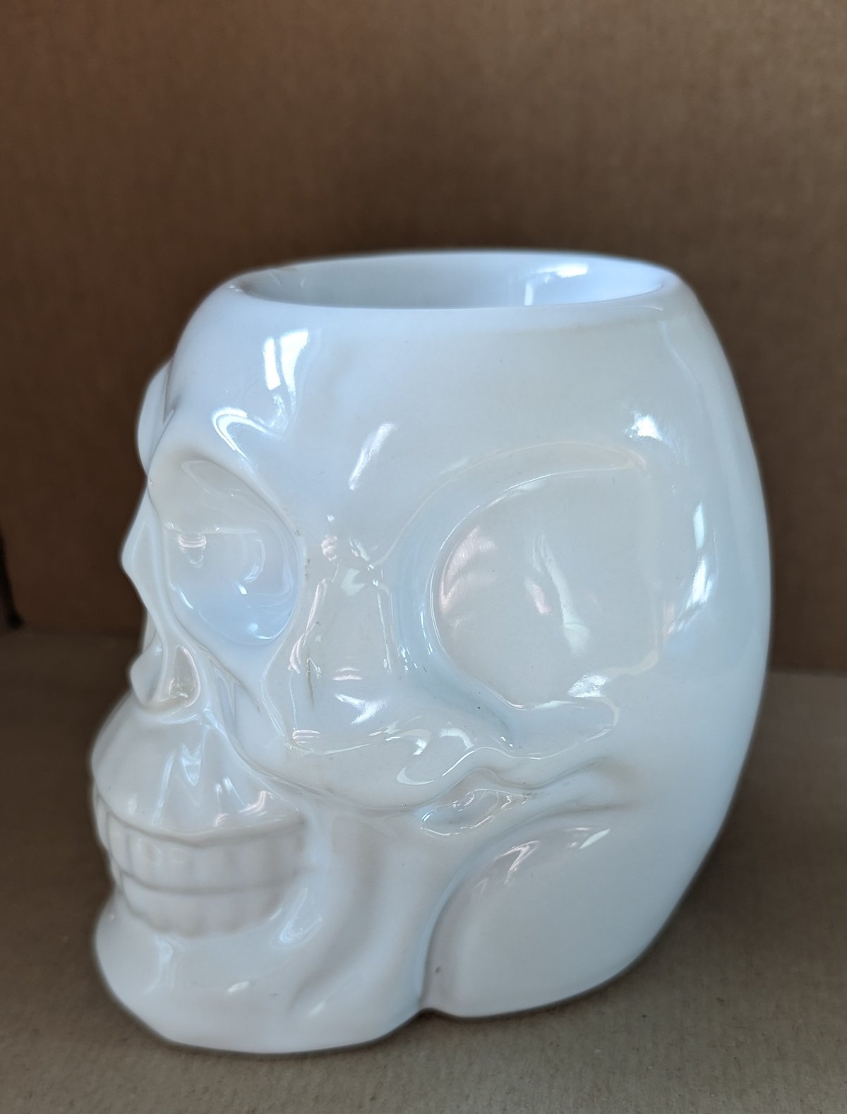 White Skull Wax Melter / Oil Burner 