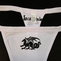 Image 3 of Hand Printed Dragon Thong