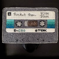 Image 2 of Stitched cassette tape - Rocket Man - Elton John