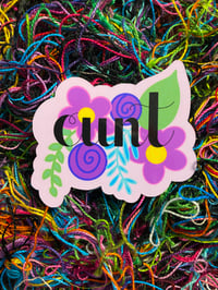 Image 1 of Cunt 3" Vinyl Waterproof Sticker