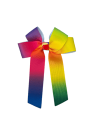 Image 2 of 4" rainbow bows