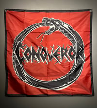 Image 2 of Conqueror / Logo Ouroboros Flag Red