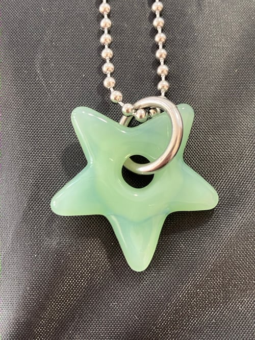 Image of mint green star