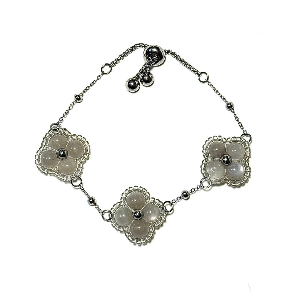 Image of Silver Clover Bracelet