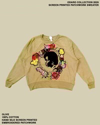 ODARO COLLECTION 2025SCREEN PRINTED PATCHWORK SWEATER #01