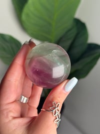 Image 2 of RAINBOW FLUORITE SPHERE -CHINA- P