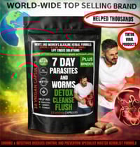 Image 1 of TOP SELLER  WORLD-WIDE 7 DAY, 14 DAY & 30 DAY  PARASITE AND WORM CLEANSE CAPSULES 