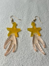 Image 2 of Resin Shooting Star Earrings 