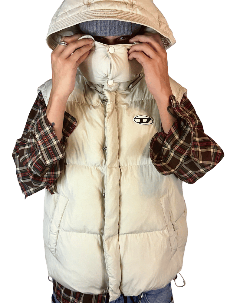 Image of Diesel 'Rolfy's' Adjustable Puffer Vest 
