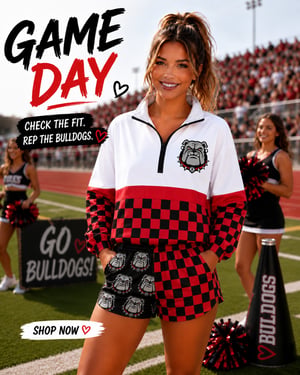 Image of Bulldogs Pull over, shorts , or set 
