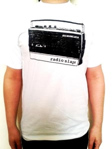 Image of RADIO SLAPS T-SHIRT  WHITE WOMEN/MEN