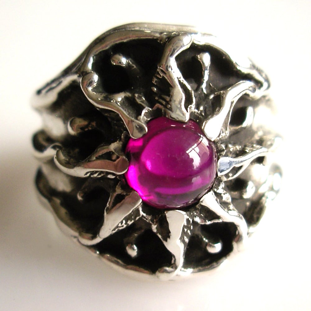 Chrome hearts ruby on sale ring