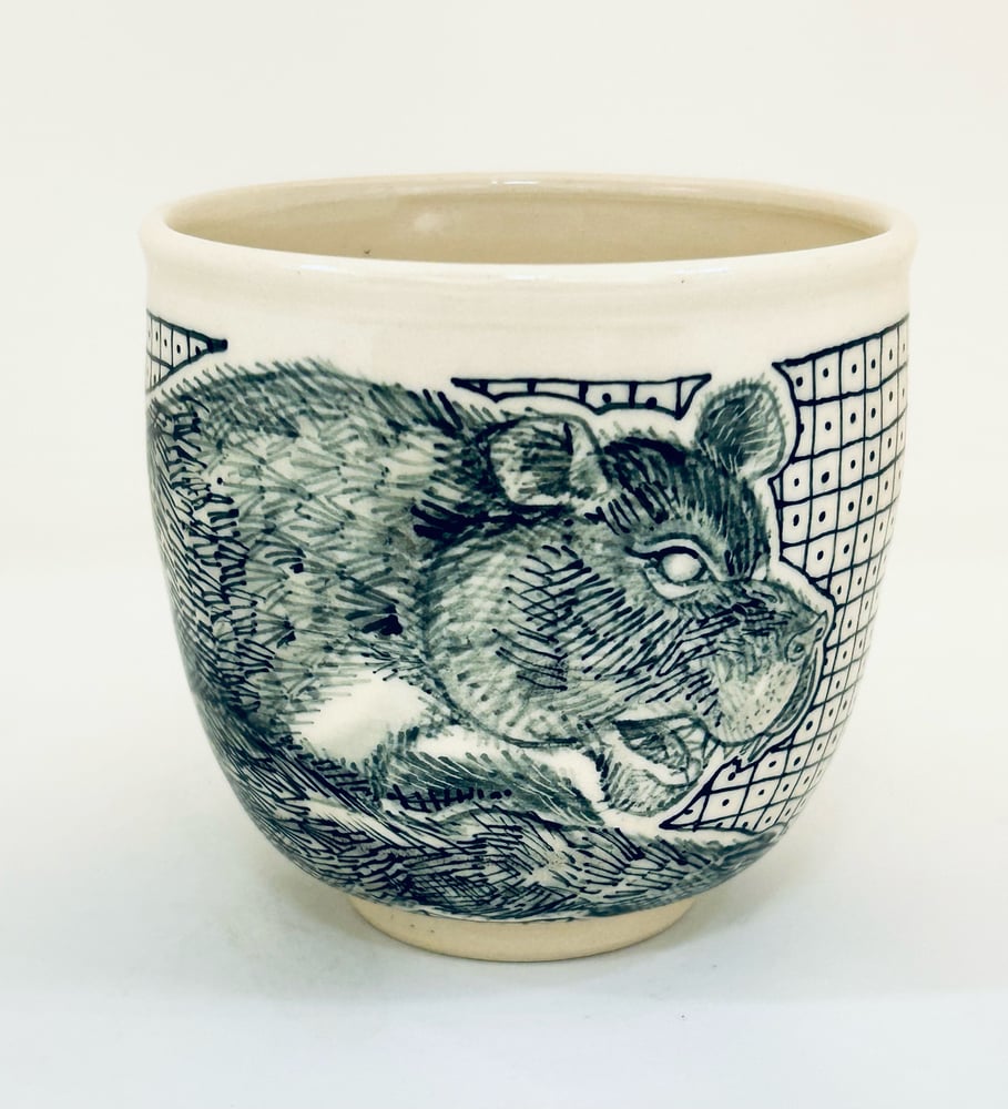 Image of Bear cup white Stoneware 