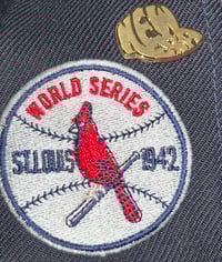 Image 5 of  GREEN BRIM TRI TONE ST LOUIS CARDINALS CUSTOM FITTED CAP