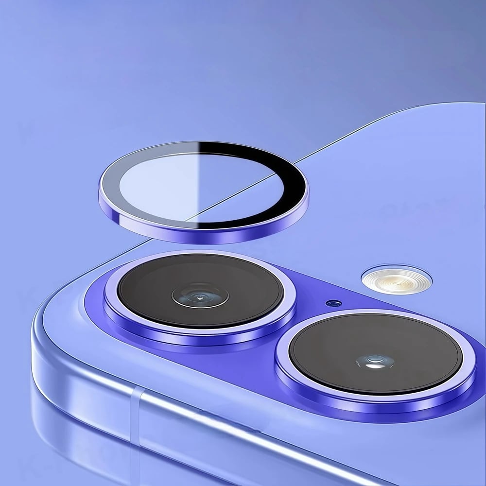 Image of Aluminum Metal Ring Camera Protector For iPhone 17 17Air Rear Lens Tempered Glass Cover For iPhone 1