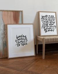 Bind my wandering heart print