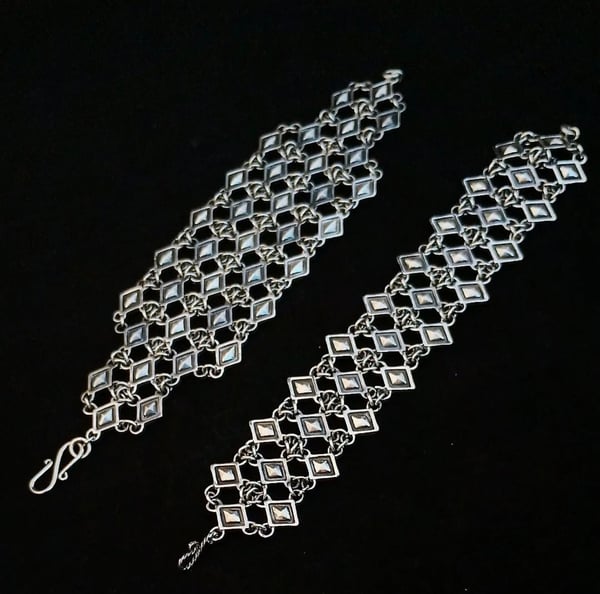 Image of Dragon-Mail Link Bracelets